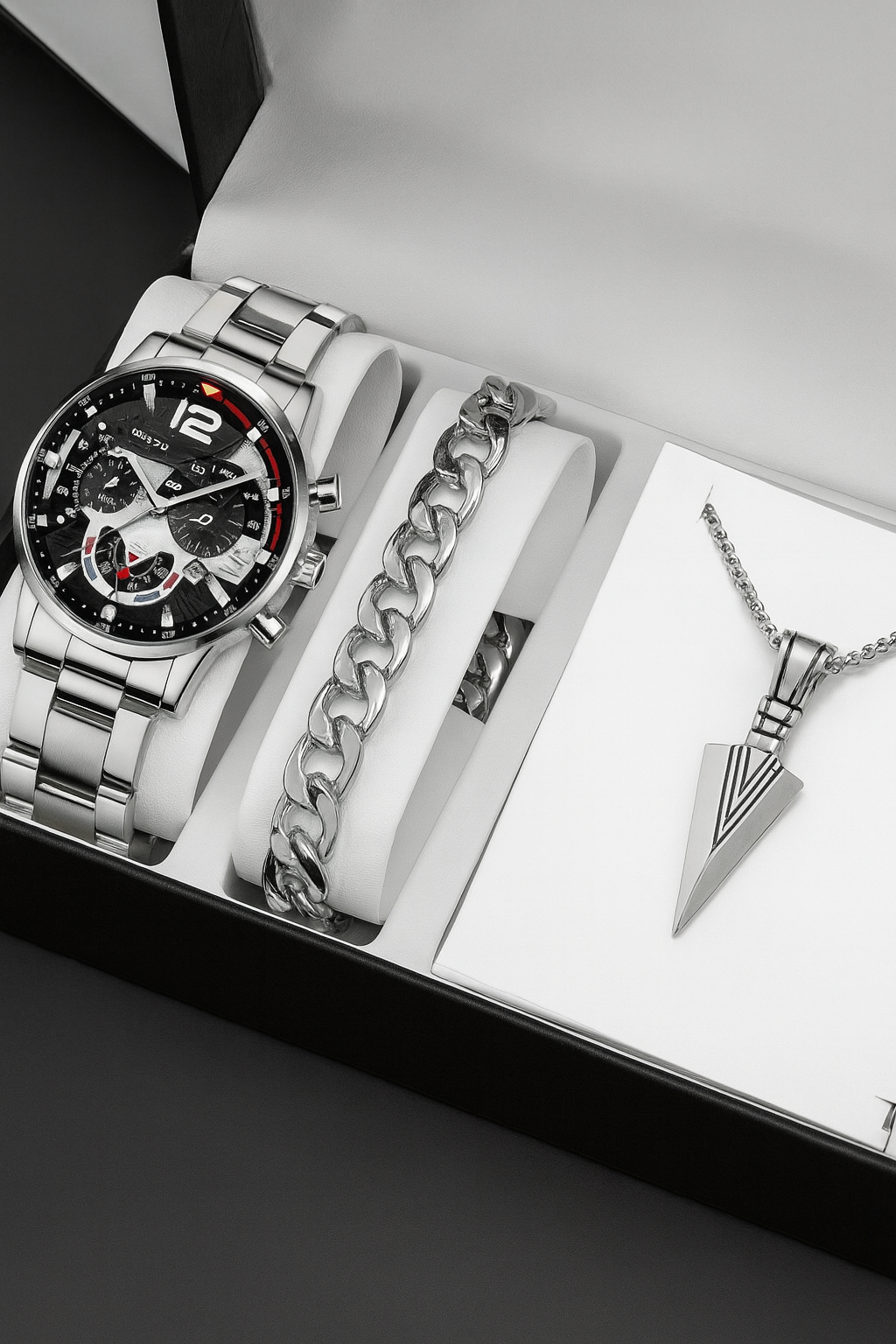 Nuevo Combo Elegance Set x 3 Reloj, pulsera cadena 💎⌚