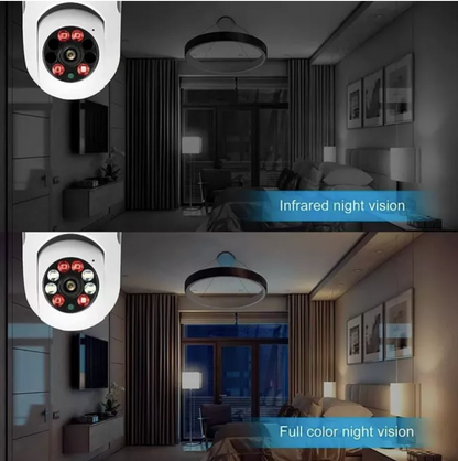 NUEVA CAMARA DE SEGURIDAD TIPO BOMBILLO 360 !! 📷🔄