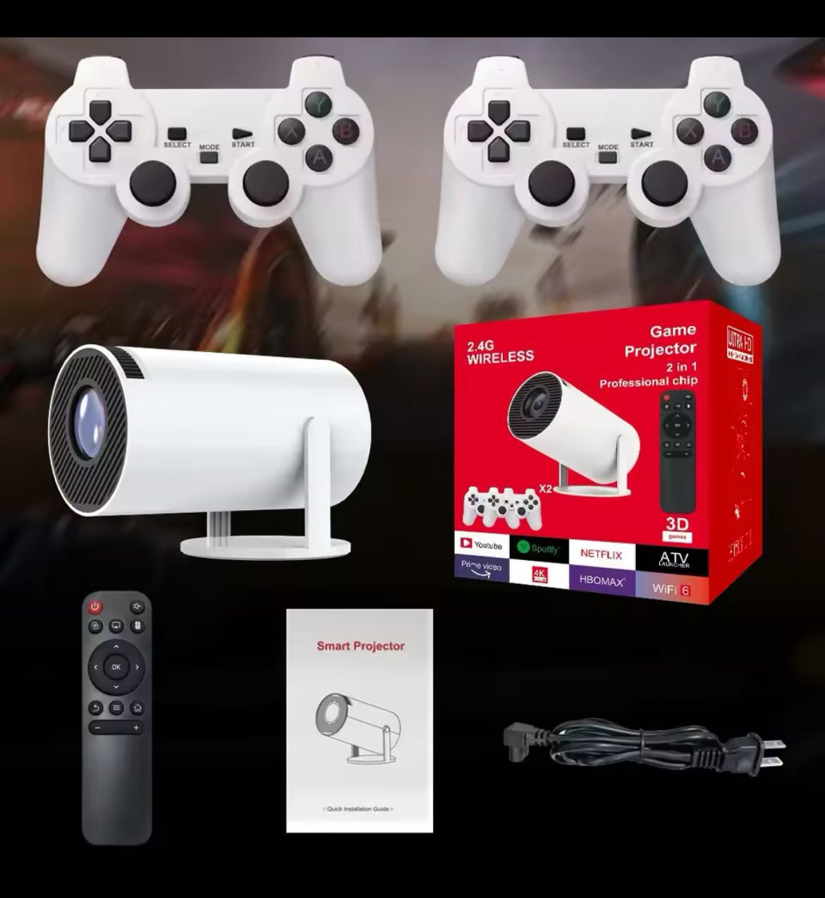 Nuevo SmartCinema + GameBox proyector Gamer 📽️🎮👾!!