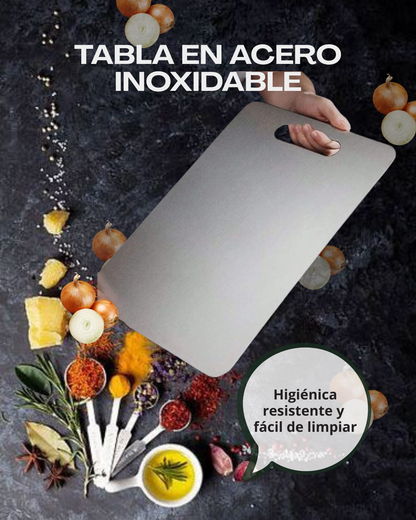 Nueva Tabla en Acero Inoxidable CorteMaster™ –  Higiénica y Resistente 🔪🥩