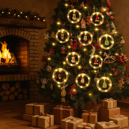 Nueva Cortina Brillo Polar, cortina de aros de luz. 🎄✨🎅