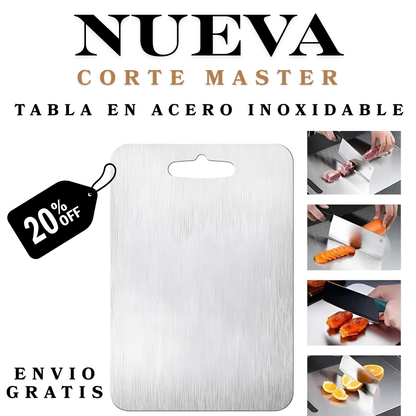 Nueva Tabla en Acero Inoxidable CorteMaster™ –  Higiénica y Resistente 🔪🥩