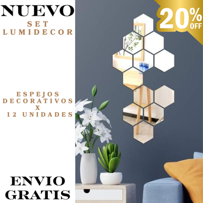 Nuevo Set de Espejos Decorativos LumiDecor™ 🏡✨