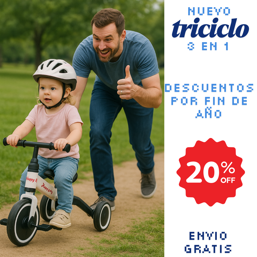 Nuevo TrikeFlex™ Triciclo 3 en 1 🚴‍♂️👶