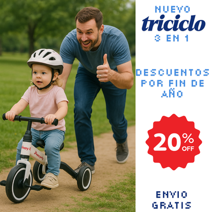 Nuevo TrikeFlex™ Triciclo 3 en 1 🚴‍♂️👶