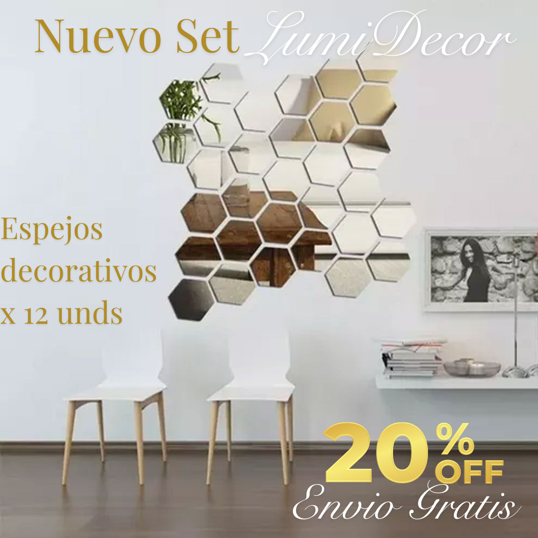 Nuevo Set de Espejos Decorativos LumiDecor™ 🏡✨