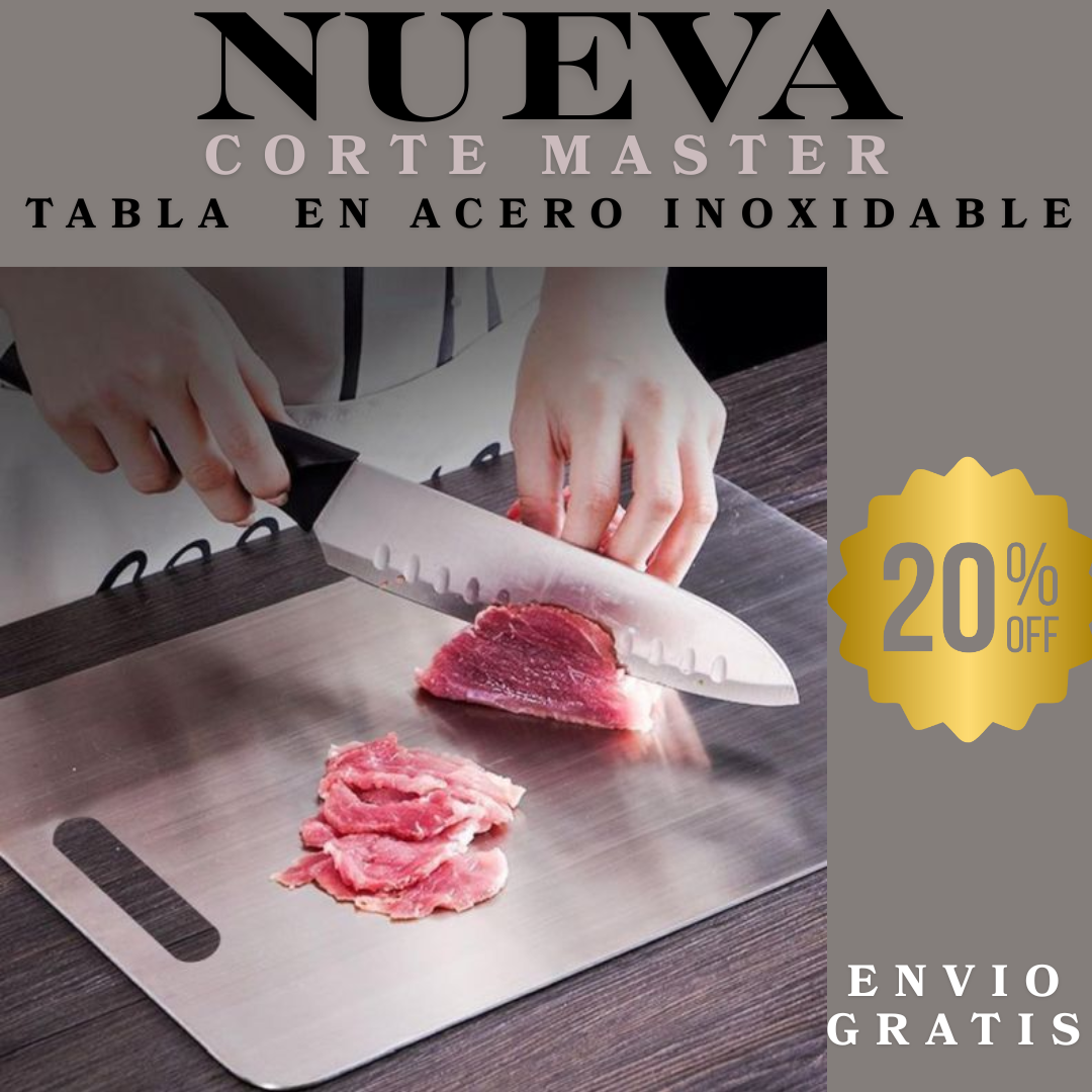 Nueva Tabla en Acero Inoxidable CorteMaster™ –  Higiénica y Resistente 🔪🥩