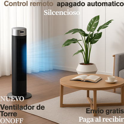 Nuevo Ventilador Torre ONOFF – Silencio, Estilo y Frescura Todo en Uno 🌀