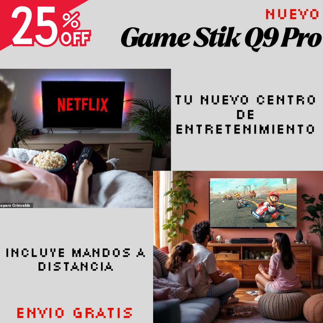 Nuevo Game Stick Q9 PRO + Controles gratis !! 📺🕹️🎁