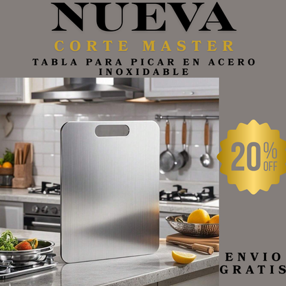 Nueva Tabla en Acero Inoxidable CorteMaster™ –  Higiénica y Resistente 🔪🥩