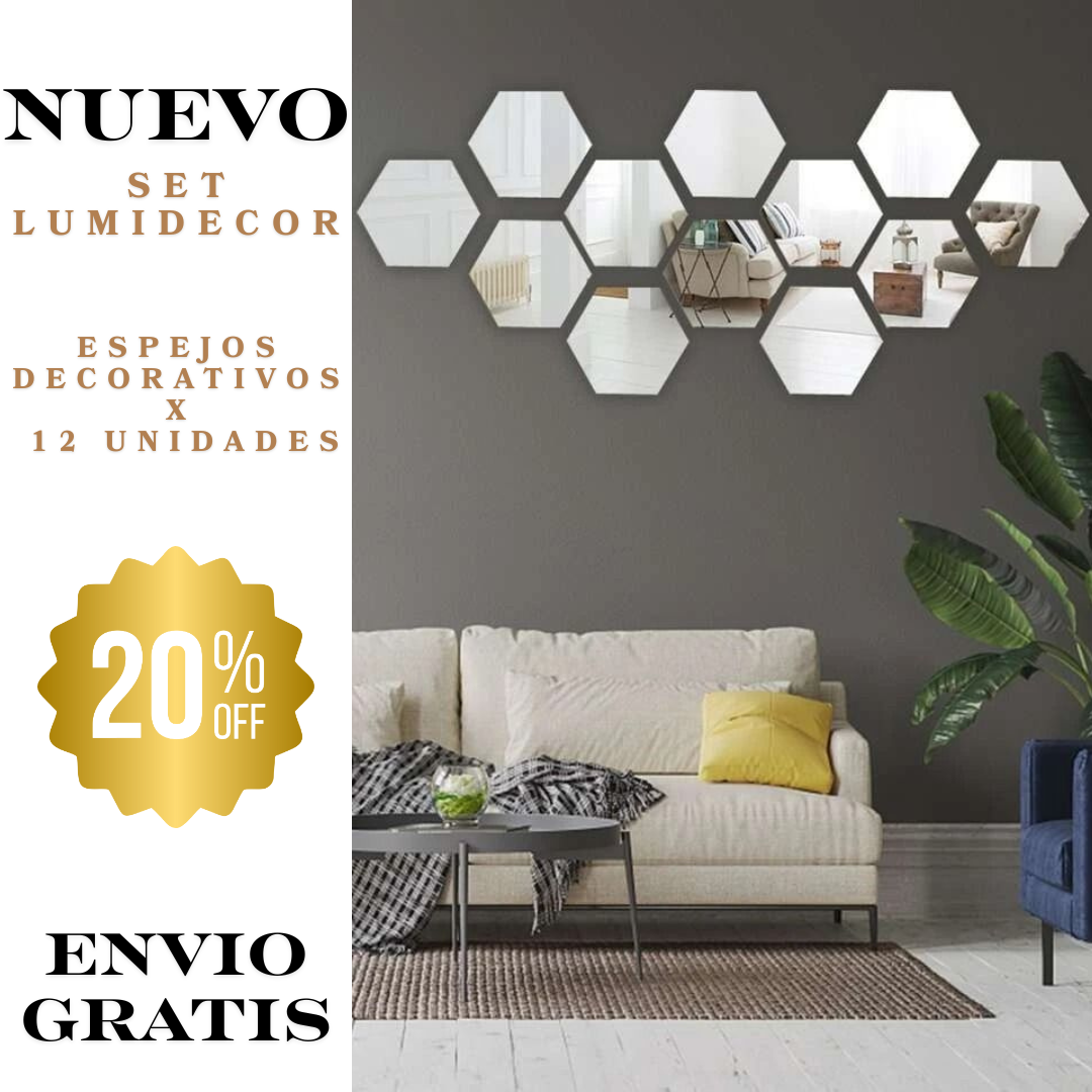 Nuevo Set de Espejos Decorativos LumiDecor™ 🏡✨