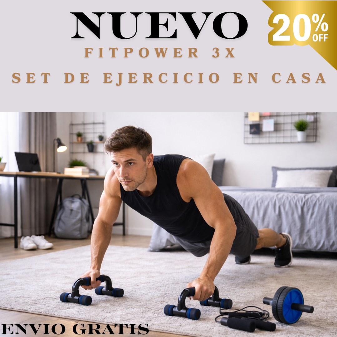 Nuevo Kit para ejercicio en casa FitPower 3X 🔥💪🏠