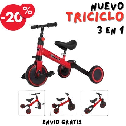 Nuevo TrikeFlex™ Triciclo 3 en 1 🚴‍♂️👶