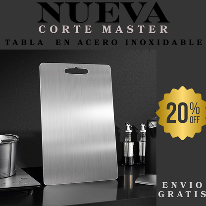 Nueva Tabla en Acero Inoxidable CorteMaster™ –  Higiénica y Resistente 🔪🥩