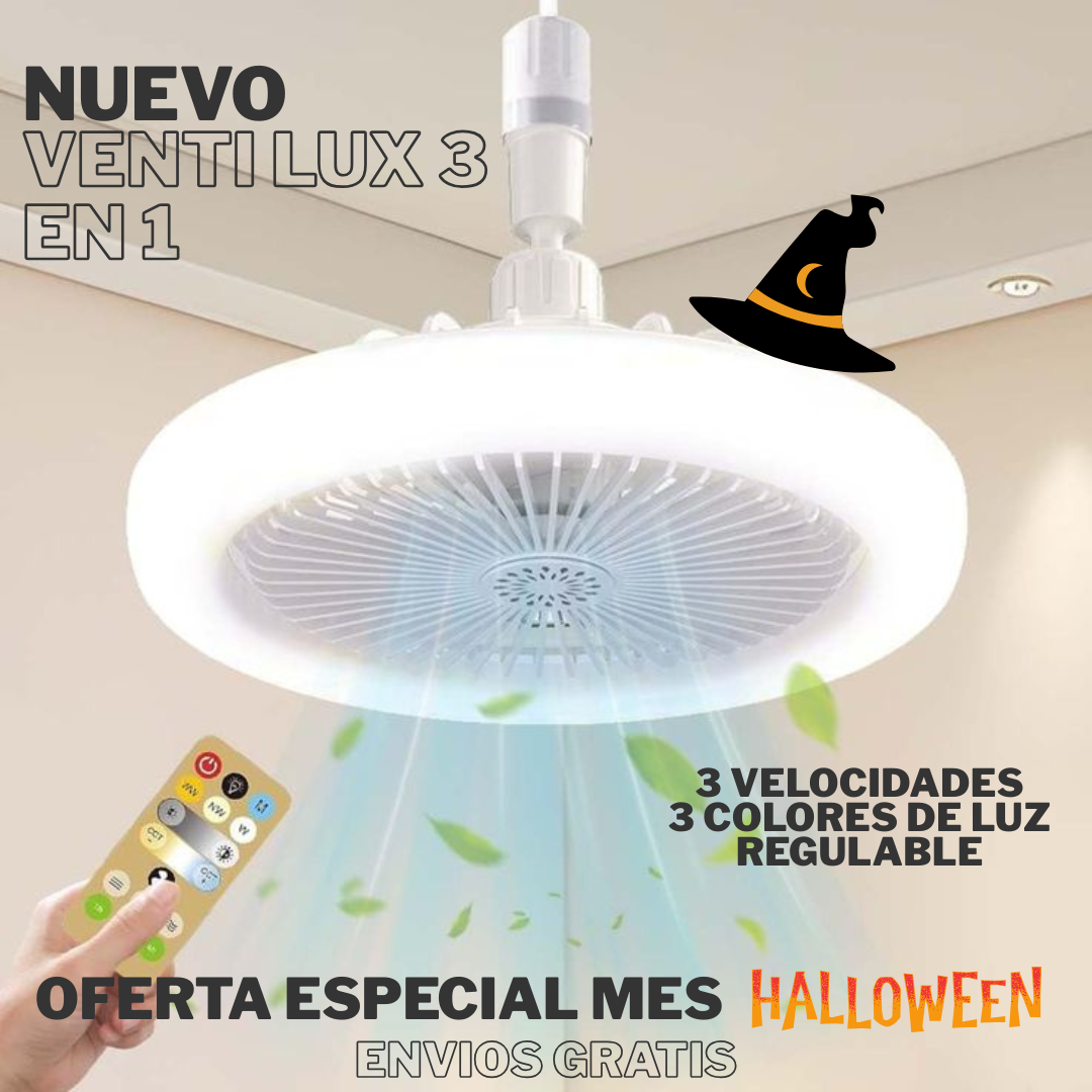 ¡!NUEVO¡ VENTILADOR DE TECHO CON LUZ 3 EN 1 💡💨🍃