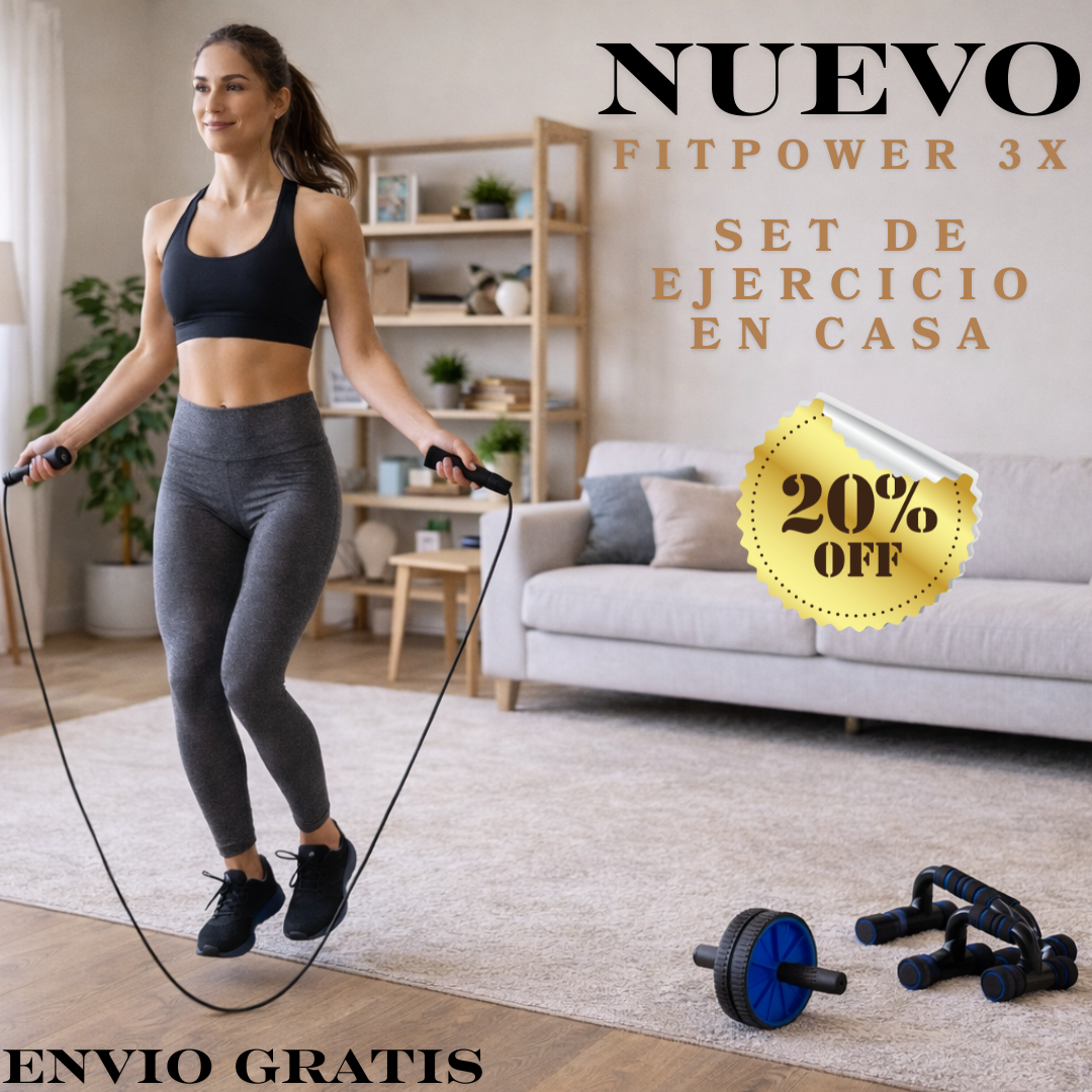 Nuevo Kit para ejercicio en casa FitPower 3X 🔥💪🏠