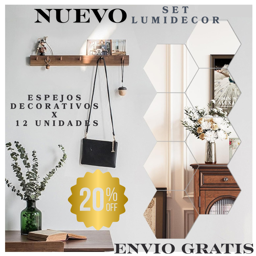 Nuevo Set de Espejos Decorativos LumiDecor™ 🏡✨