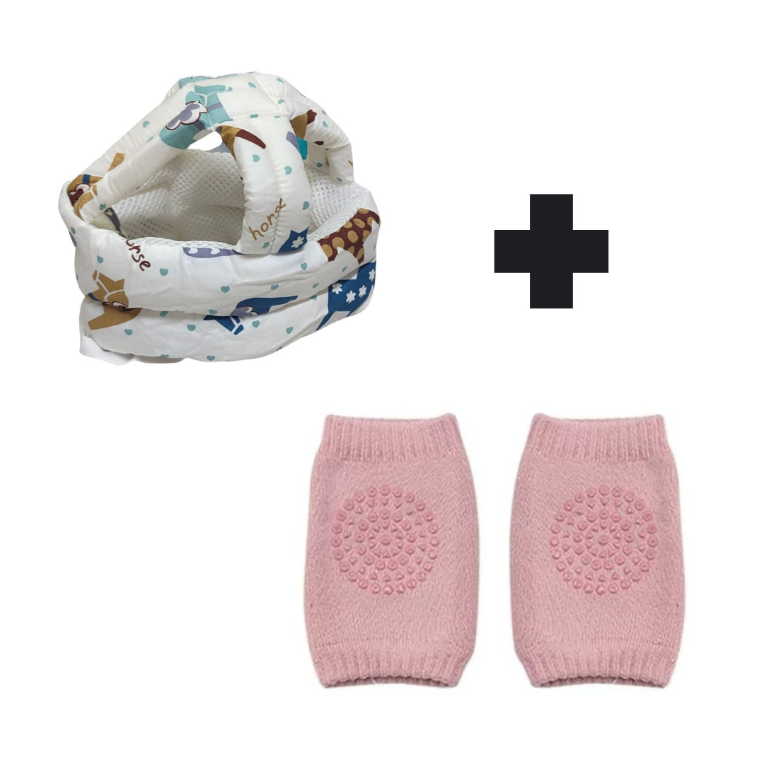 NUEVO GORRO PARA BEBÉS HOPPI 🐰💛 + RODILLERAS GRATIS 🎁