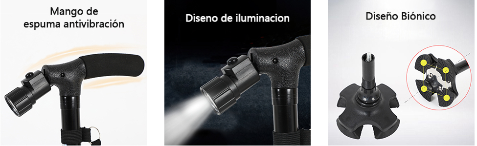 NUEVO BASTON PLEGABLE CON LUZ LED !!💡🦯