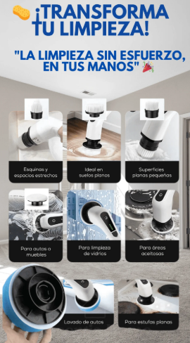 NUEVO Cepillo 9 EN 1 CleanPro Spin 9X !! ✨🧽