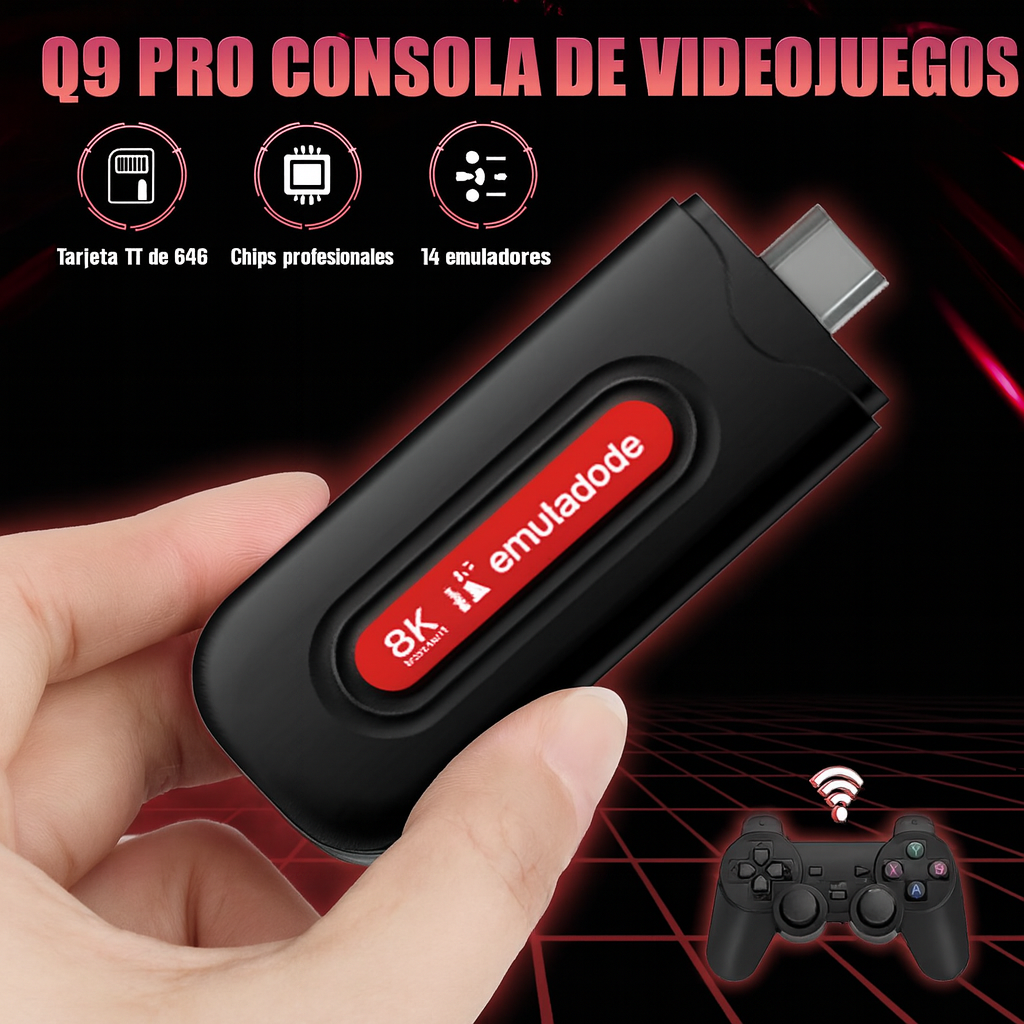 Nuevo Game Stick Q9 PRO + Controles gratis !! 📺🕹️🎁
