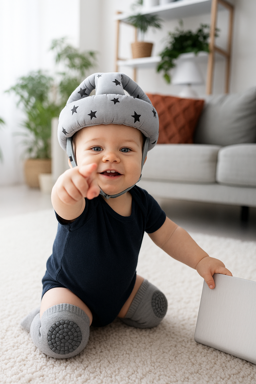 NUEVO GORRO PARA BEBÉS HOPPI 🐰💛 + RODILLERAS GRATIS 🎁