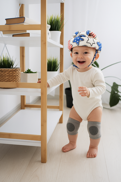 NUEVO GORRO PARA BEBÉS HOPPI 🐰💛 + RODILLERAS GRATIS 🎁