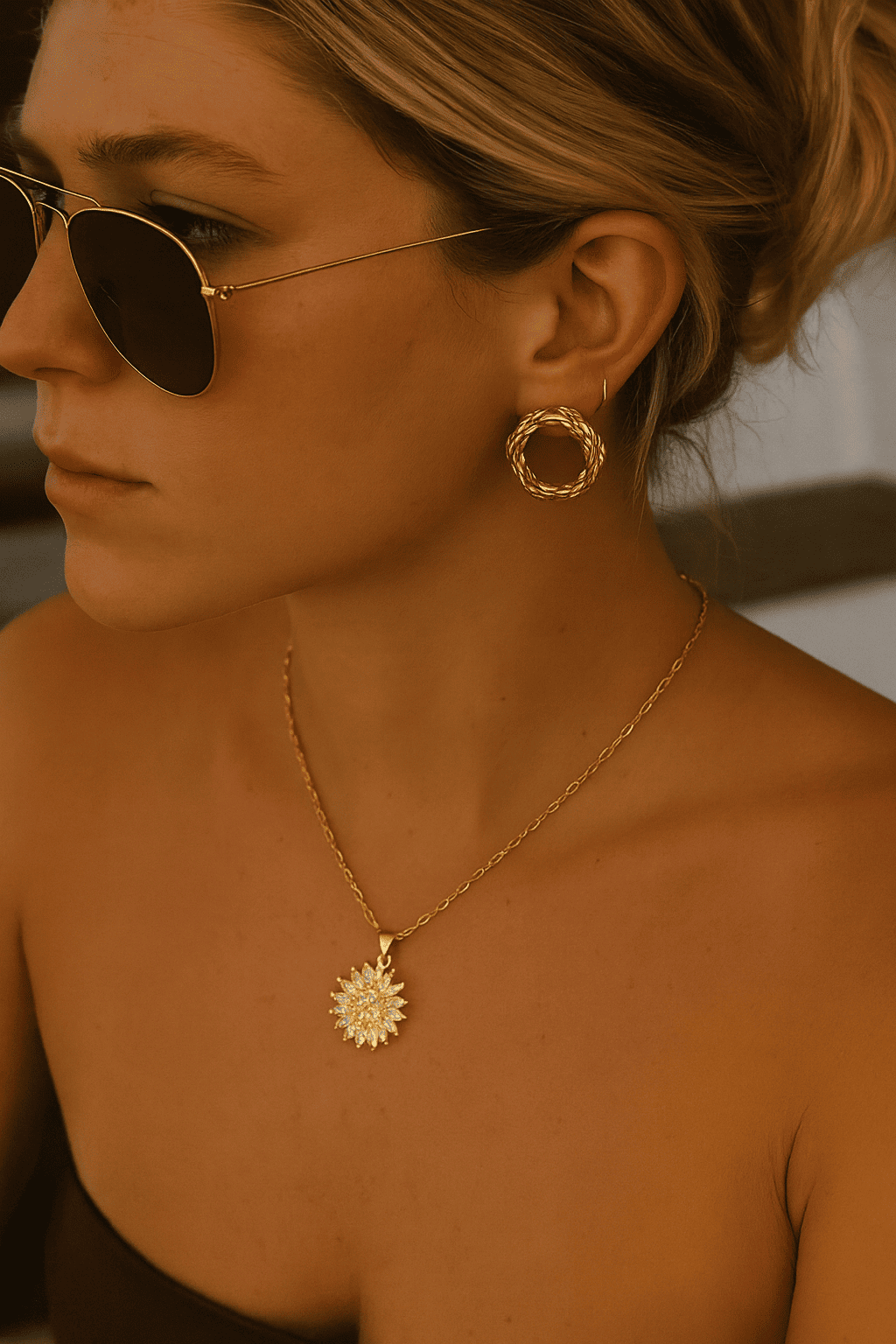 Nuevo Collar GiraSol 🌻 Más que una joya: un recuerdo para siempre
