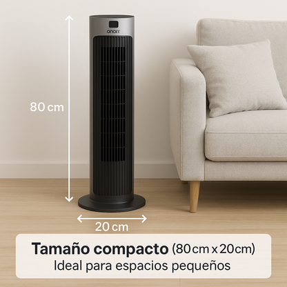 Nuevo Ventilador Torre ONOFF – Silencio, Estilo y Frescura Todo en Uno 🌀