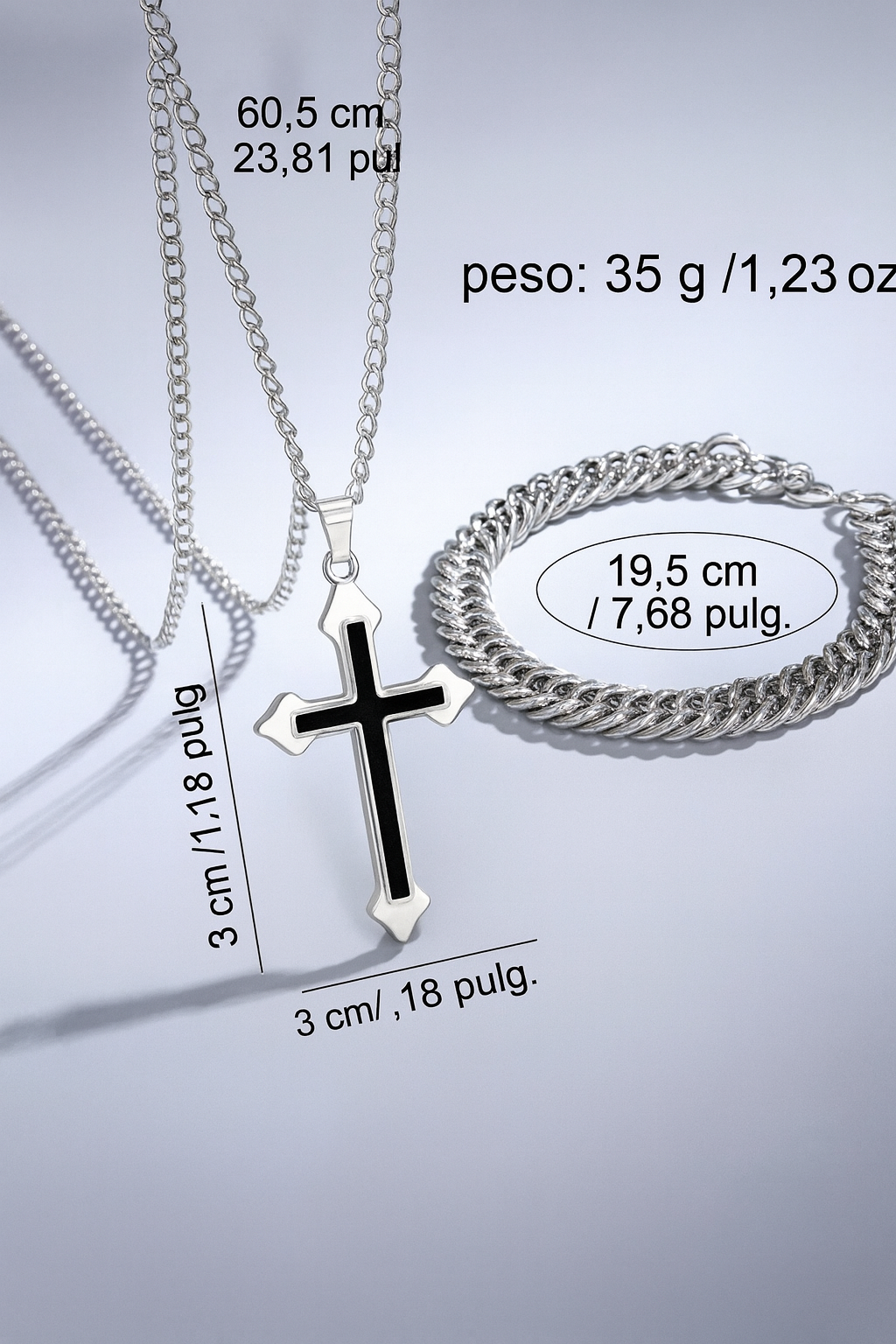 Nuevo combo RELOJ + PULSERA + COLLAR  para hombre !! 💎⌚