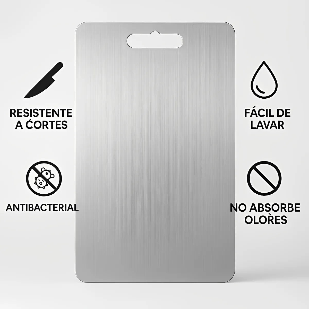 Nueva Tabla en Acero Inoxidable CorteMaster™ –  Higiénica y Resistente 🔪🥩