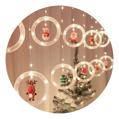 Nueva Cortina Brillo Polar, cortina de aros de luz. 🎄✨🎅