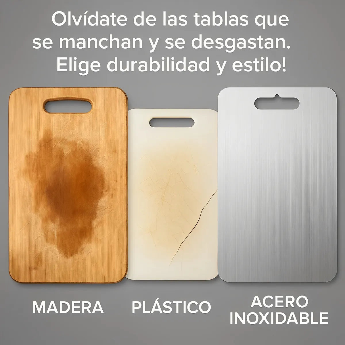 Nueva Tabla en Acero Inoxidable CorteMaster™ –  Higiénica y Resistente 🔪🥩