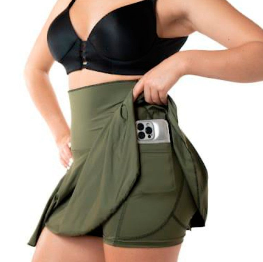 FALDA SHORT CON FAJÓN EN NEOPRENO