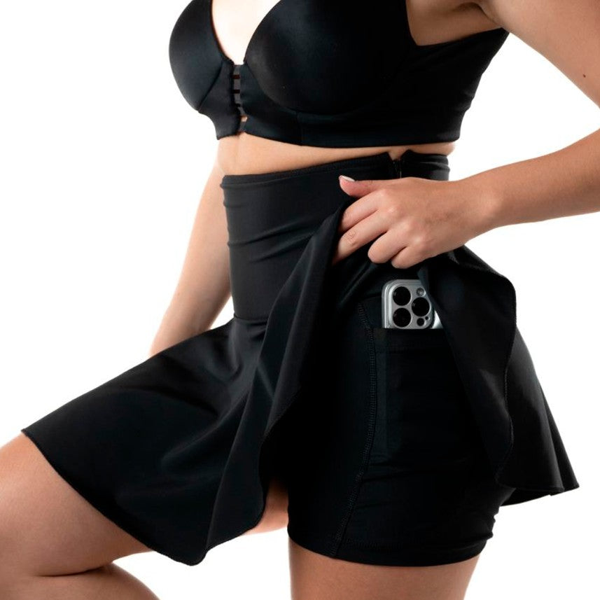 FALDA SHORT CON FAJÓN EN NEOPRENO