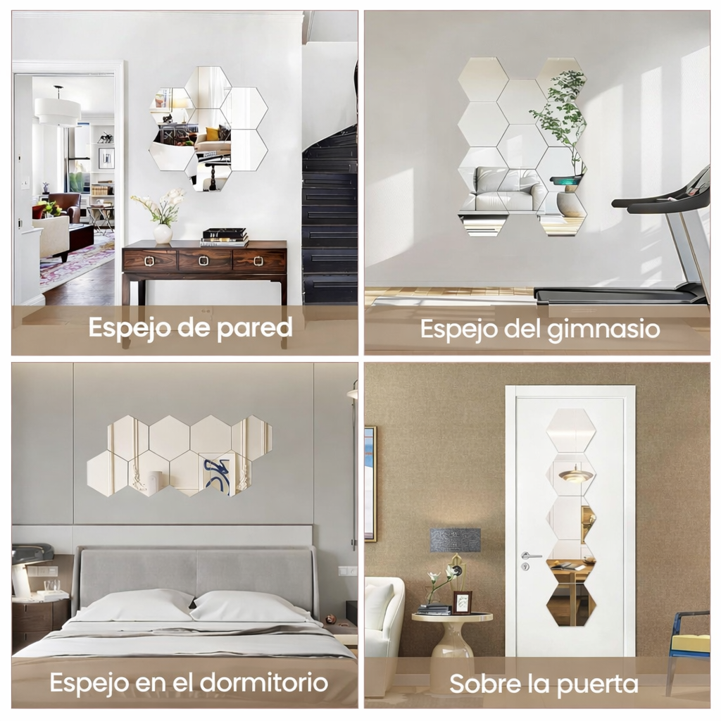 Nuevo Set de Espejos Decorativos LumiDecor™ 🏡✨
