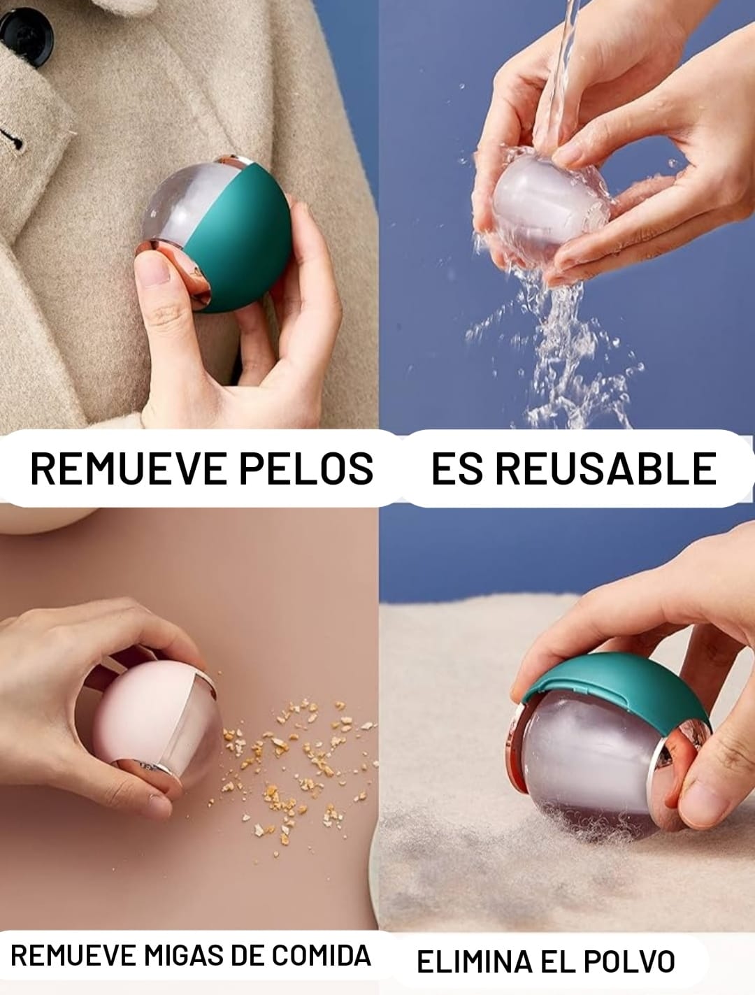 NUEVO ELIMINADOR DE PELUSA REUTILIZABLE